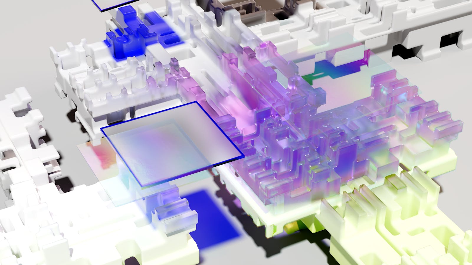Abstract AI artwork from the Google DeepMind Visualising AI collection